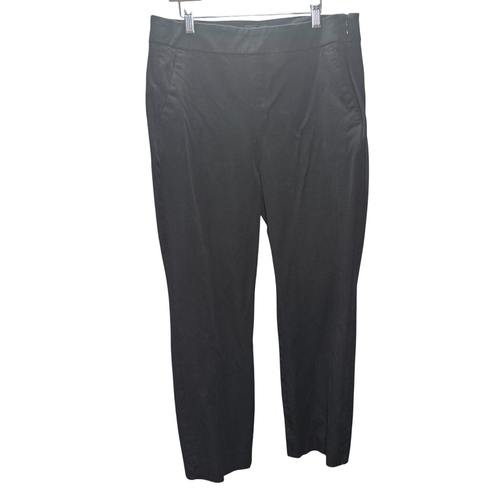 J Crew Remi Pant Women 12 Black Workwear Professional Tapered Ankle Stretch